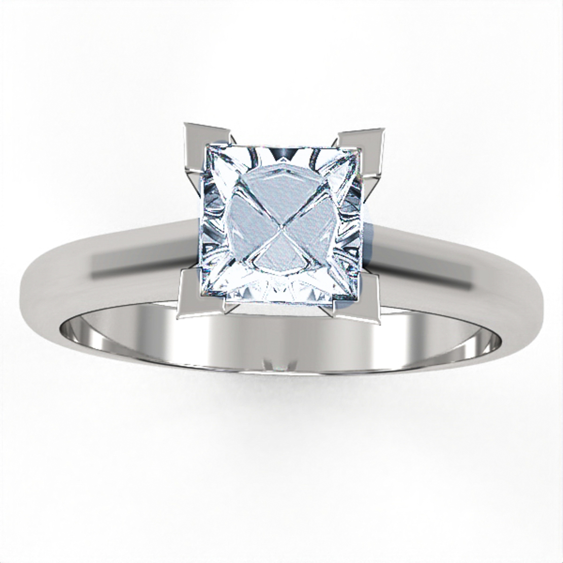 Ring set with natural or CVD diamond model DR12