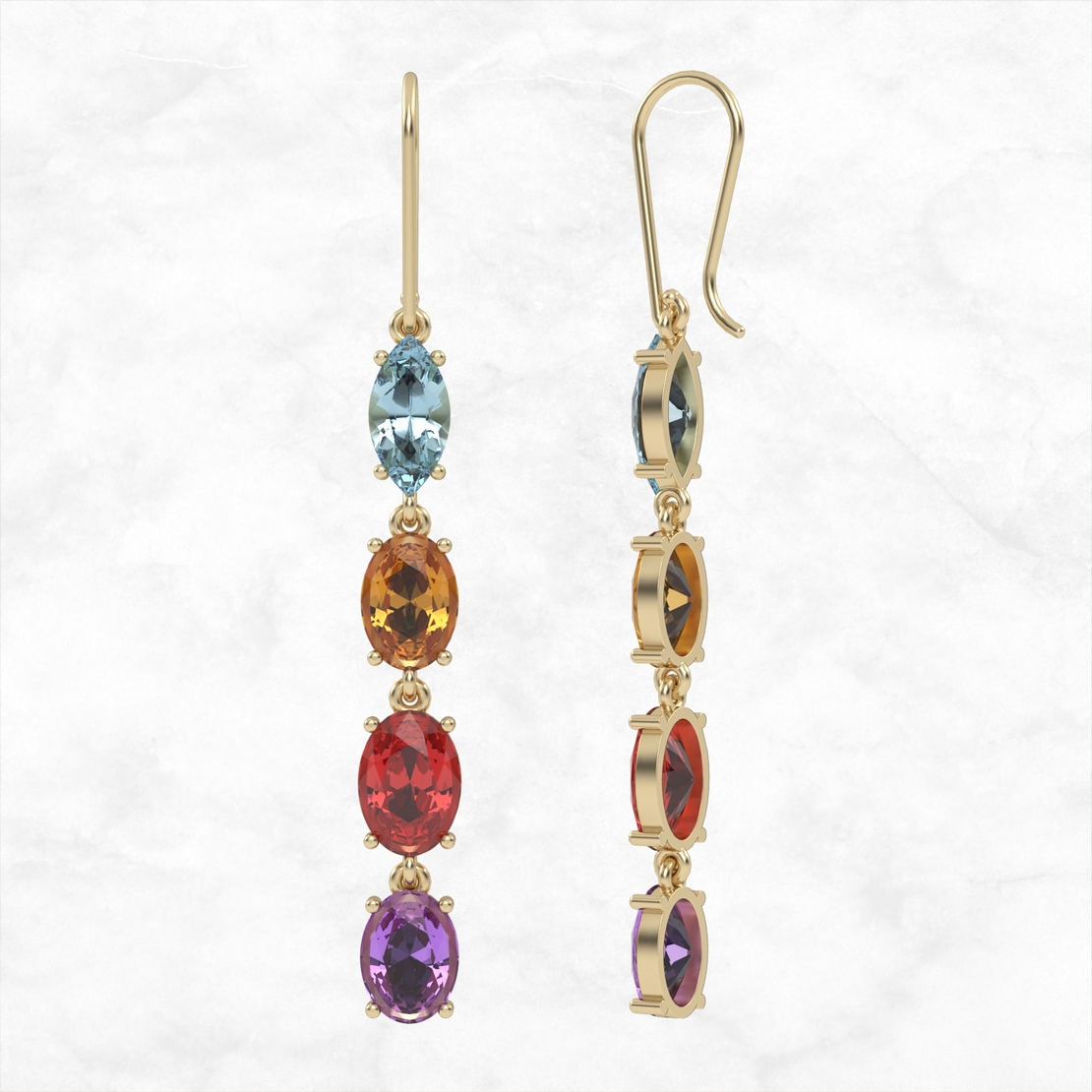 Gem Earrings model EAR12