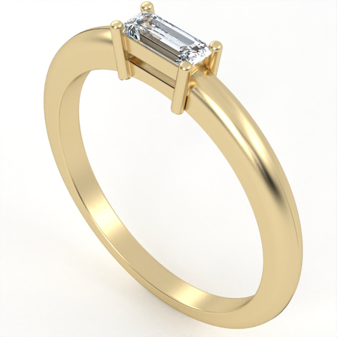 Ring set with natural or CVD diamond model DR11