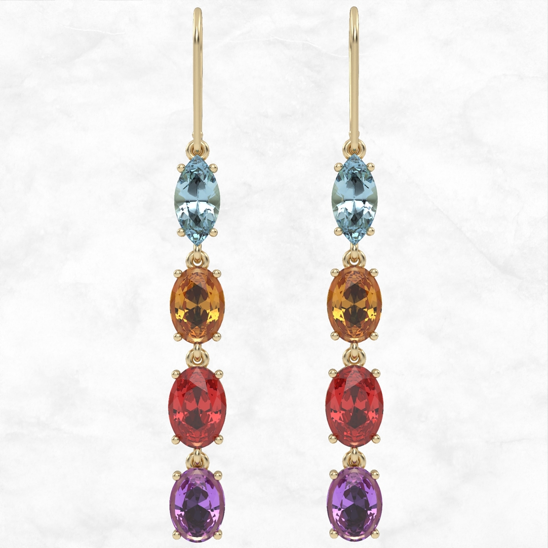 Gem Earrings model EAR12