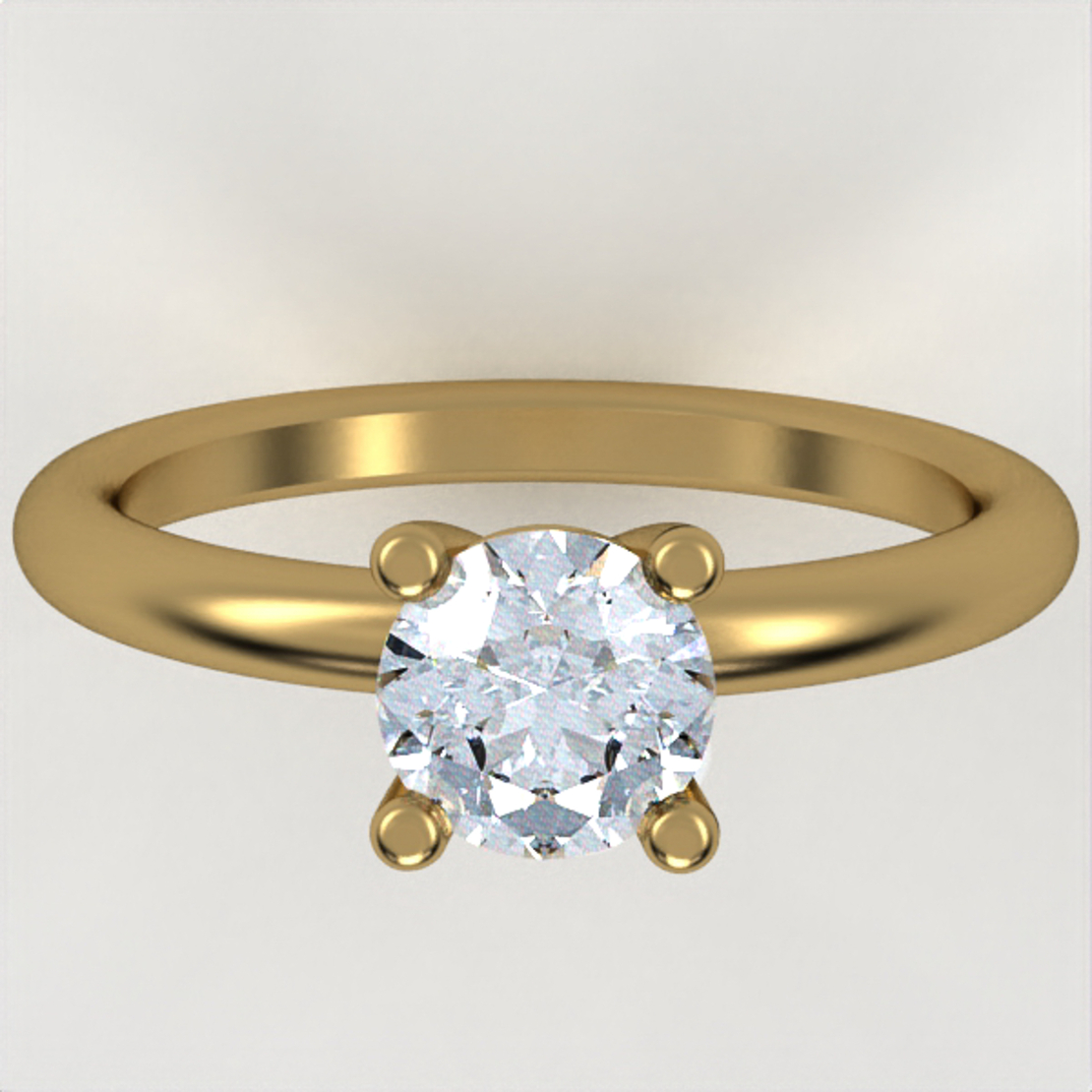 Ring set with natural or CVD diamond model DR17