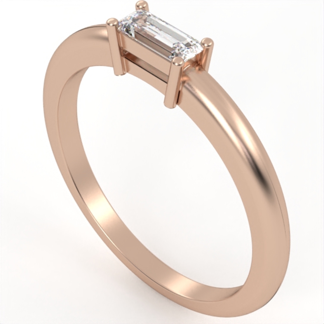 Ring set with natural or CVD diamond model DR11