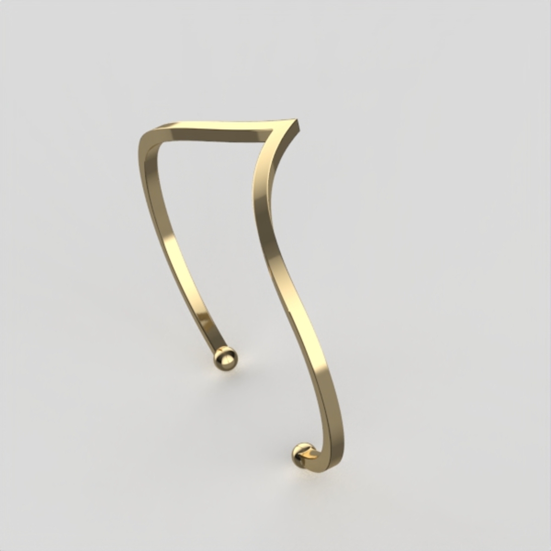 Hard bracelet gold 14 carat model br17