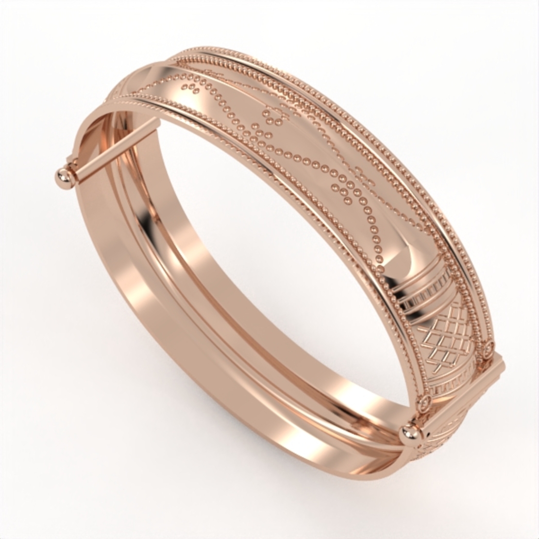 Hard bracelet gold 14 carat model br4
