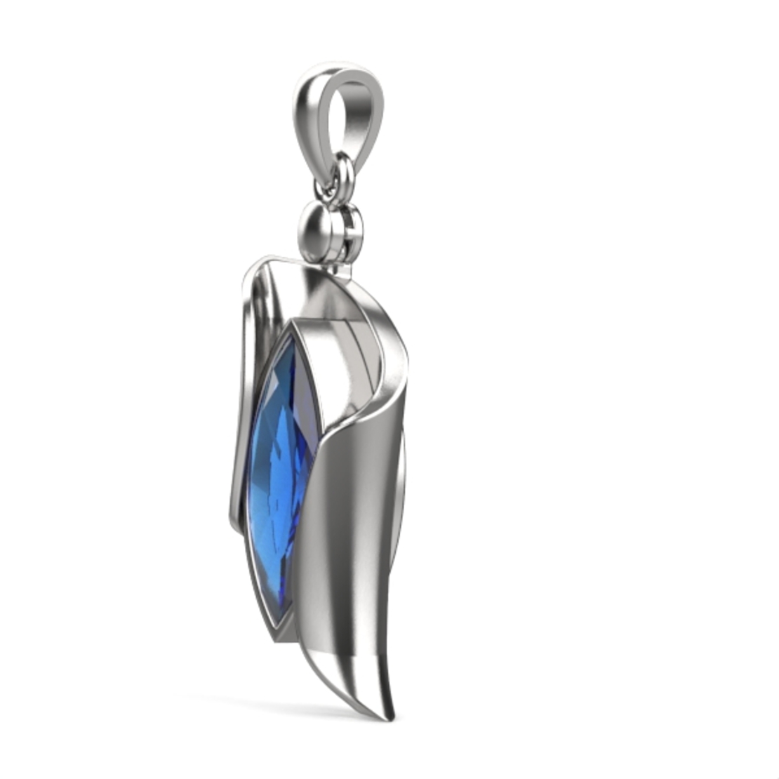 Pendant with Blue Topaz model DP19