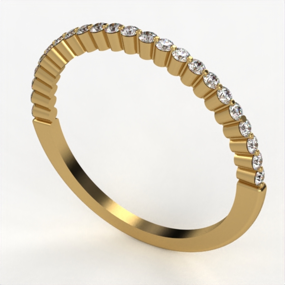 Diamond wedding ring 'Comfort Fit' model WR47