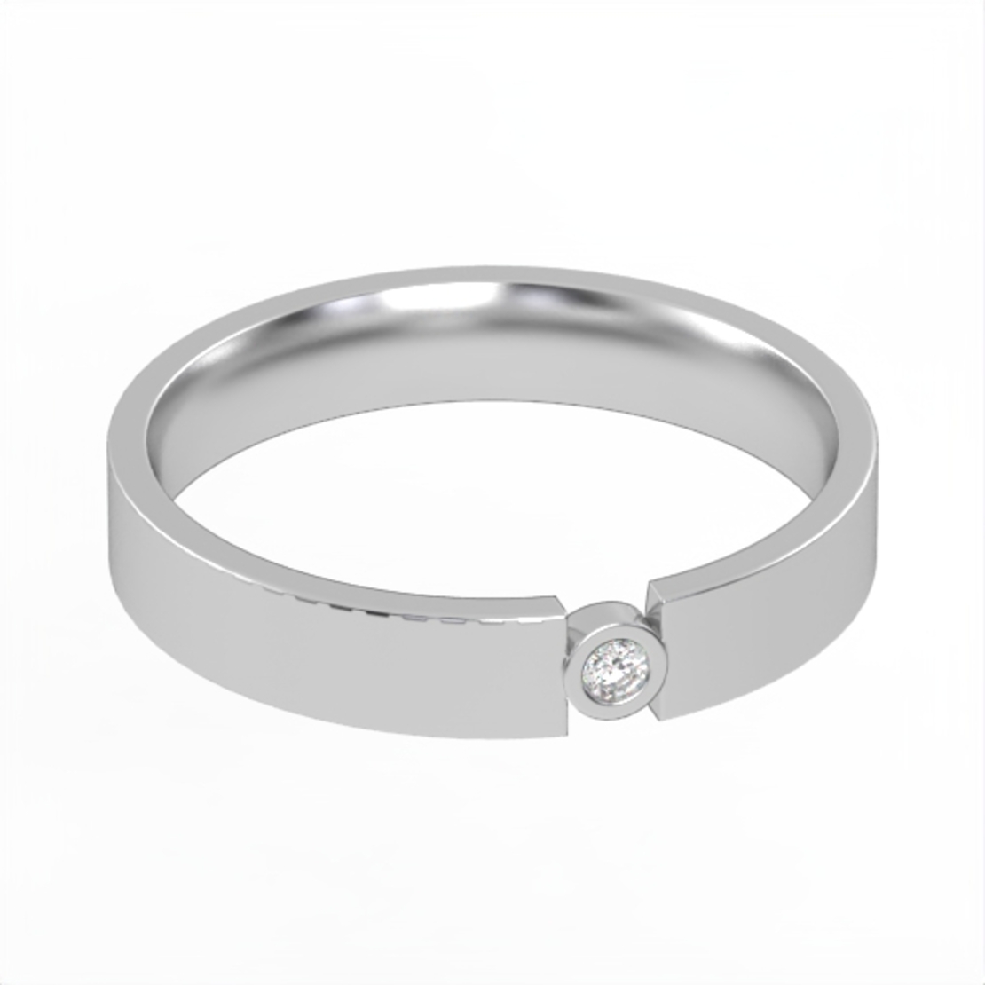 Diamond wedding ring 'Comfort Fit' model WR7