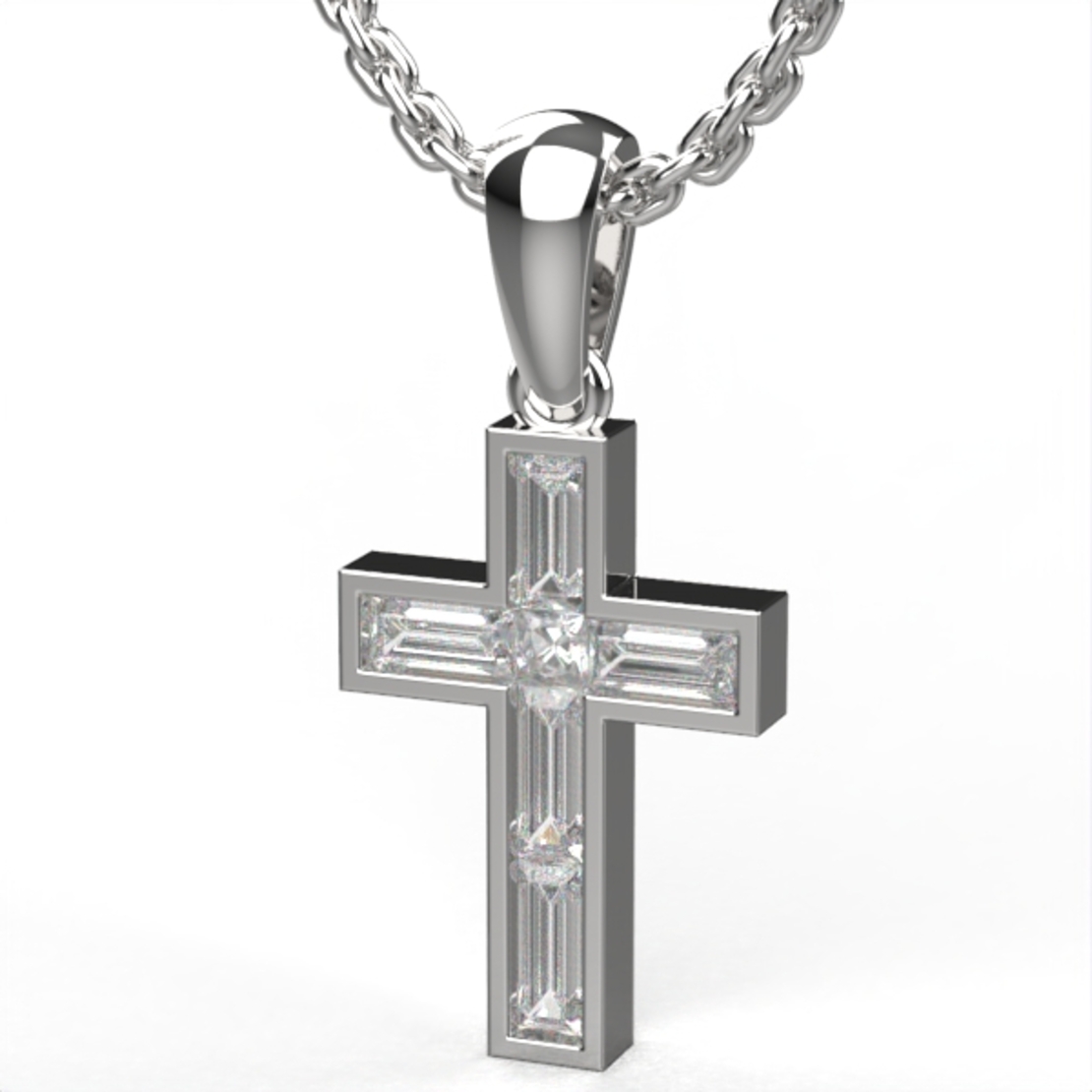 Diamond Pendant cross model DP26