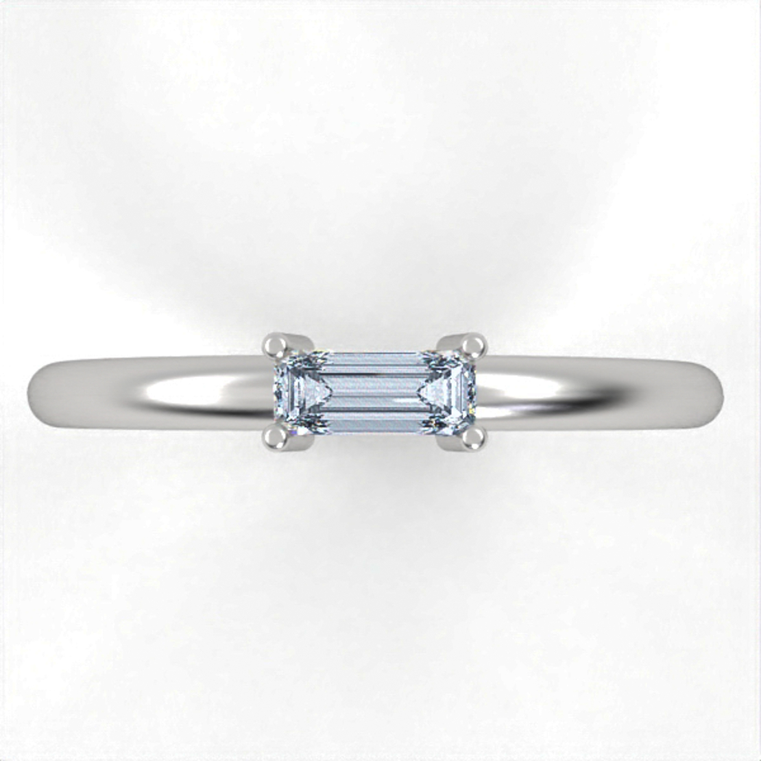 Ring set with natural or CVD diamond model DR11