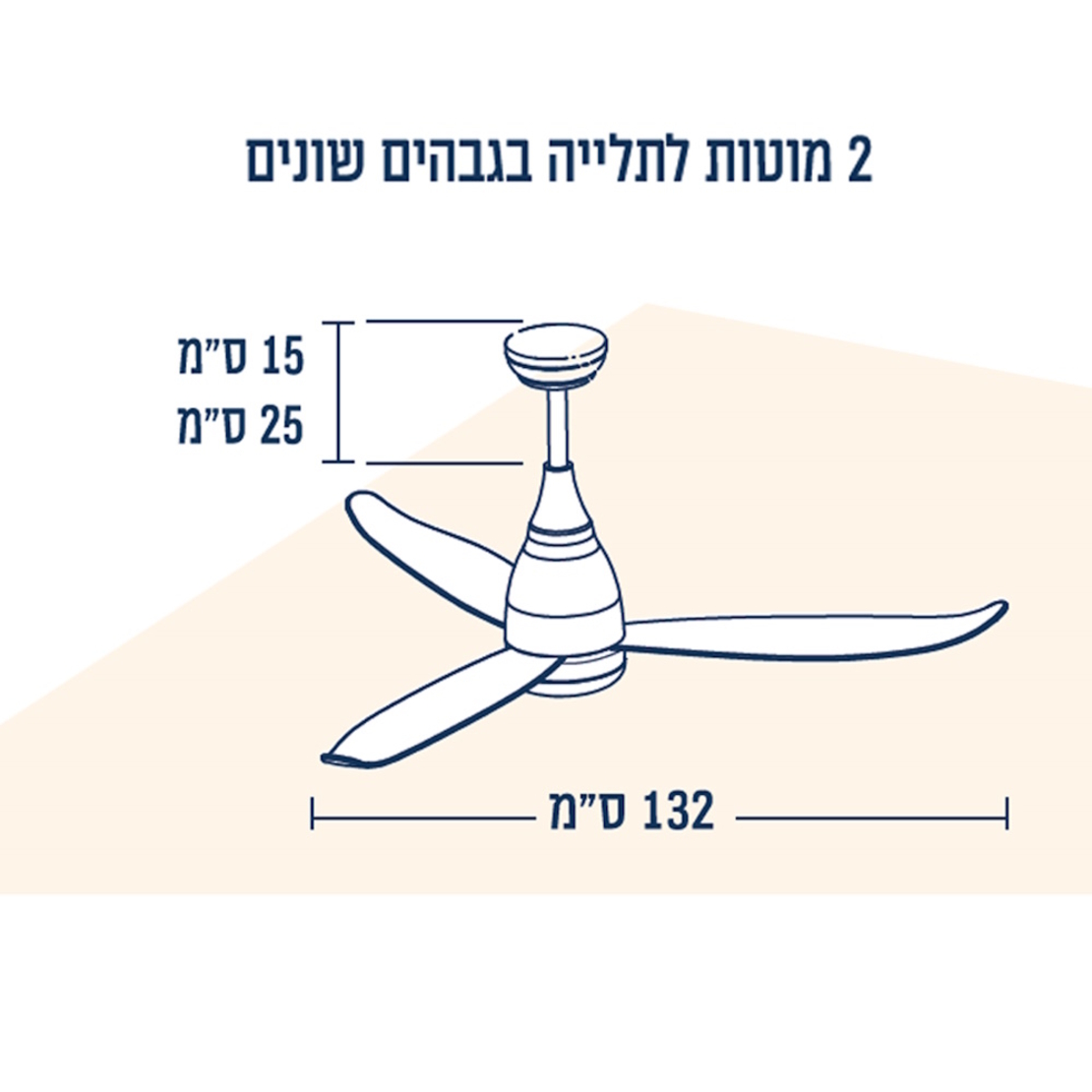 מאוורר תקרה דקורטיבי 
