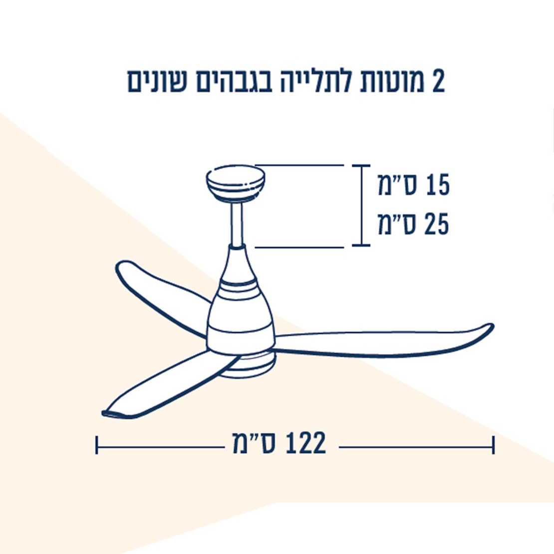 מאוורר תקרה דקורטיבי 