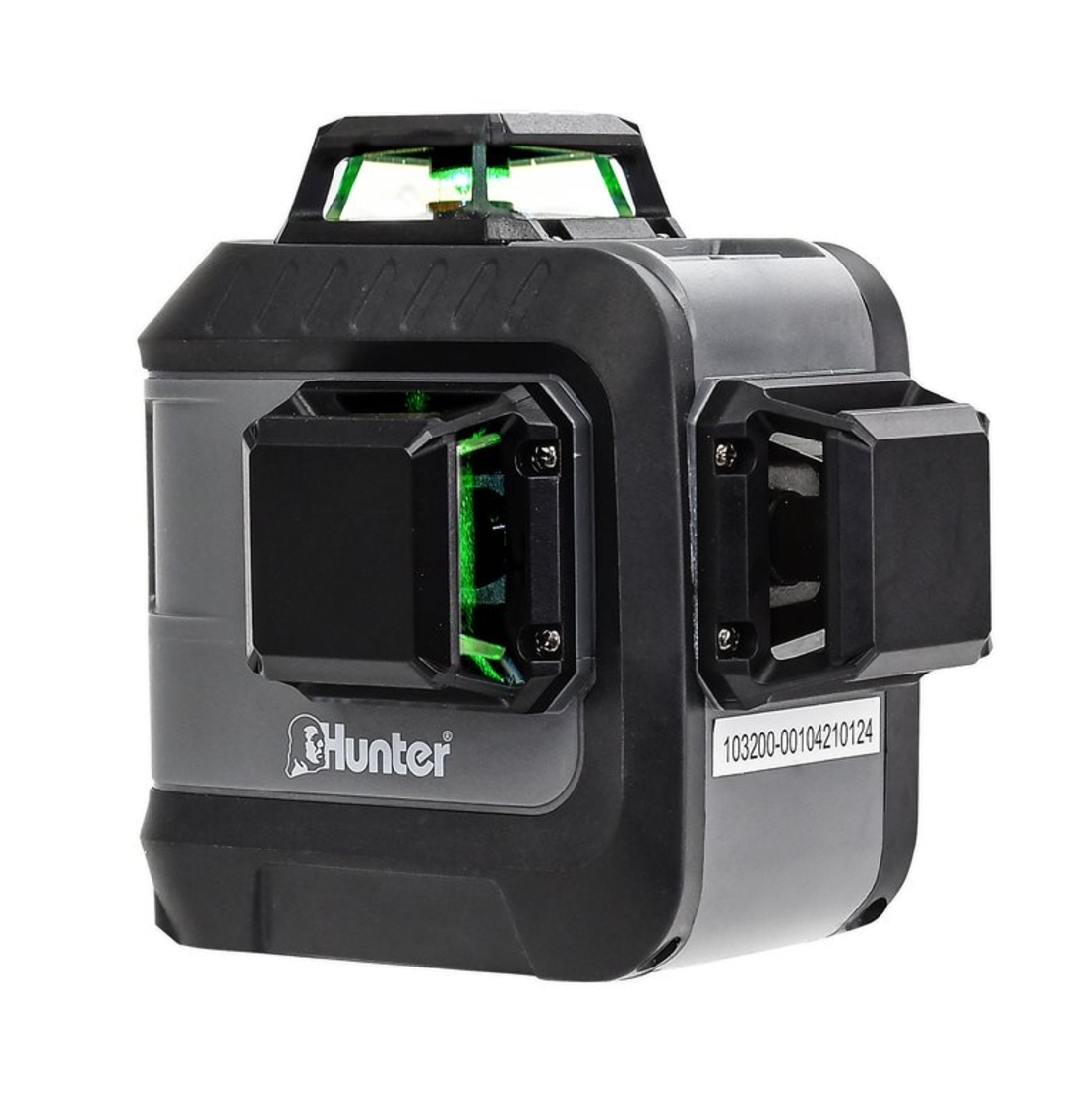 פלס לייזר ירוק היקפי 3 קווים כולל שלט HUNTER 3D