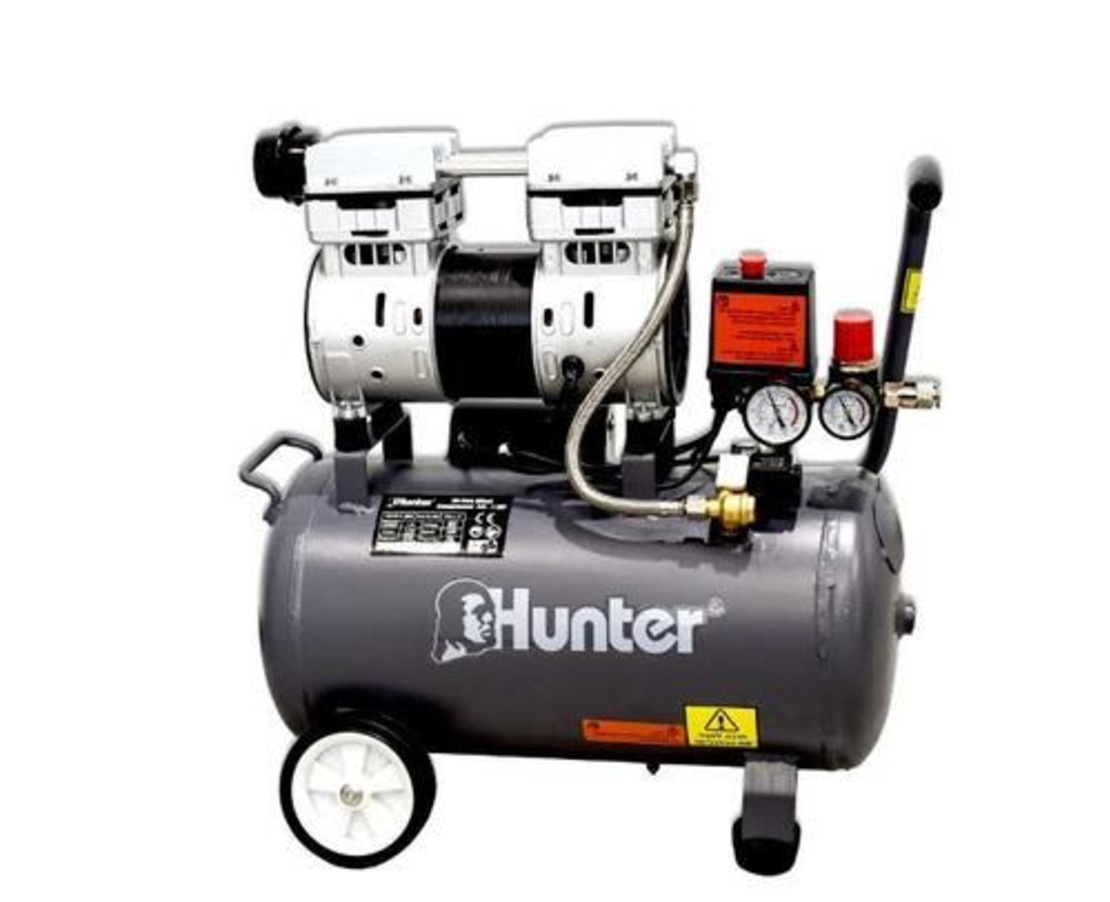 קומפרסור שקט ללא שמן HUNTER 25L 1.1HP
