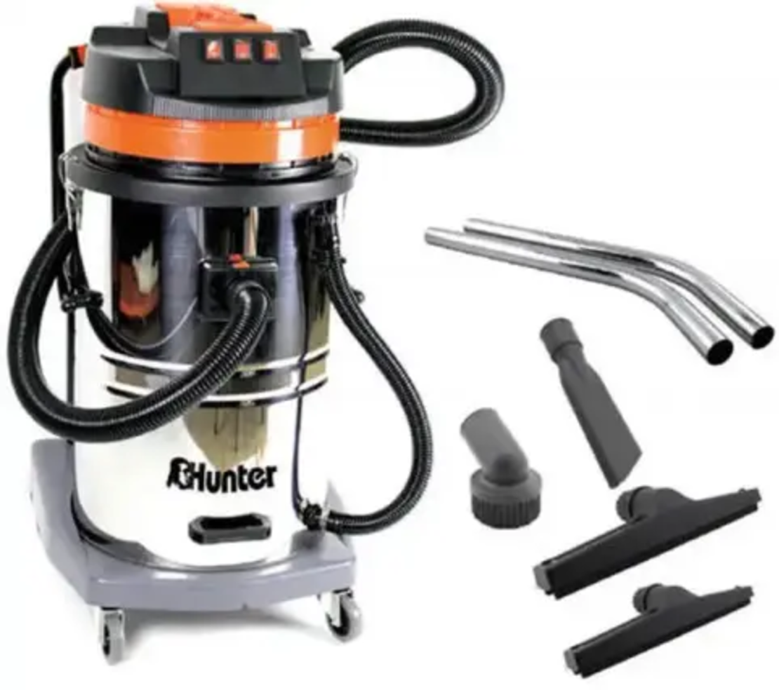 שואב אבק תעשייתי רטוב/יבש 80 ליטר HUNTER 3000W