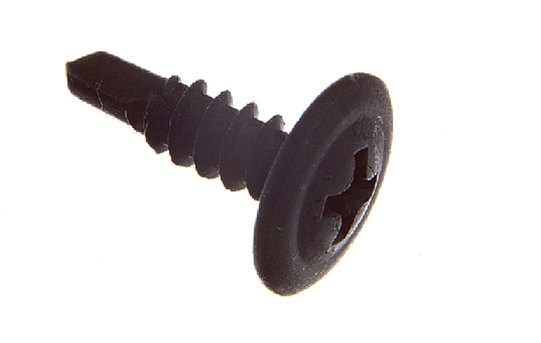 בורג פח לפח קודח שחור (100 יח')