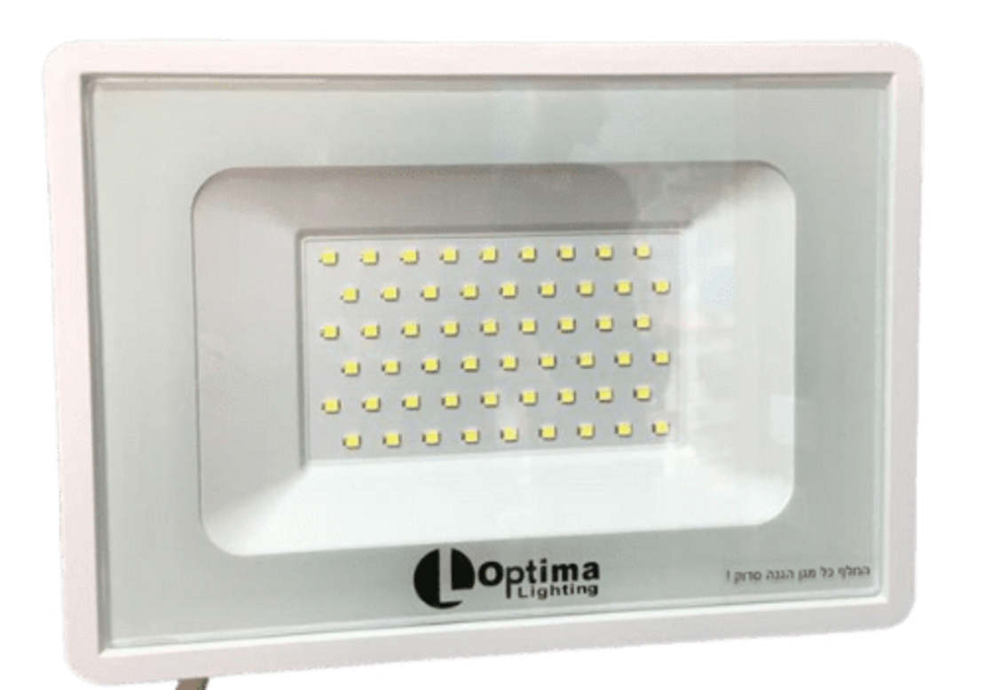 פנס הצפה פרוז'קטור SMD IPAD 50W לבן OPTIMA