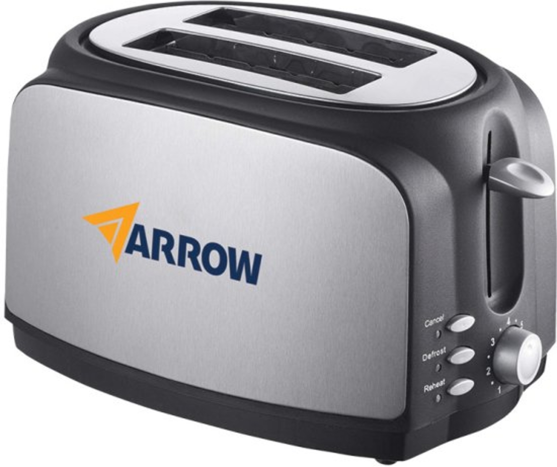 מצנם 2 פרוסות 700W נירוסטה רב תכליתי ARROW