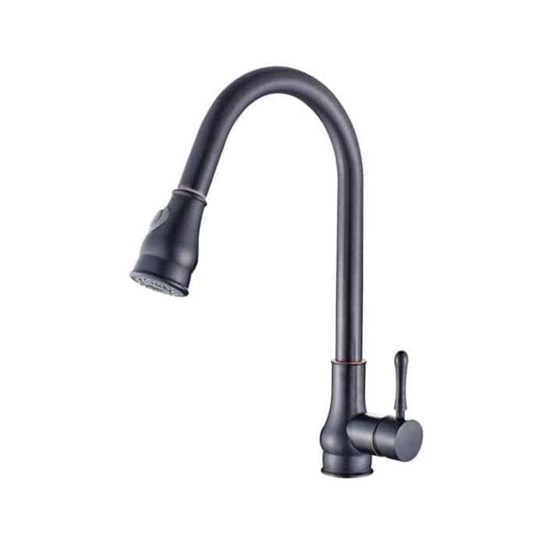 ברז נשלף נמוך כפרי למטבח BLACK BRONZE 7479 יועם