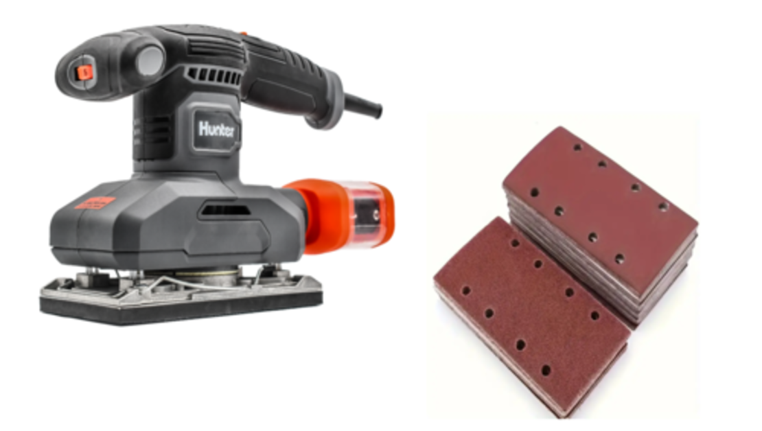 מלטשת חשמלית מלבנית HUNTER 260W