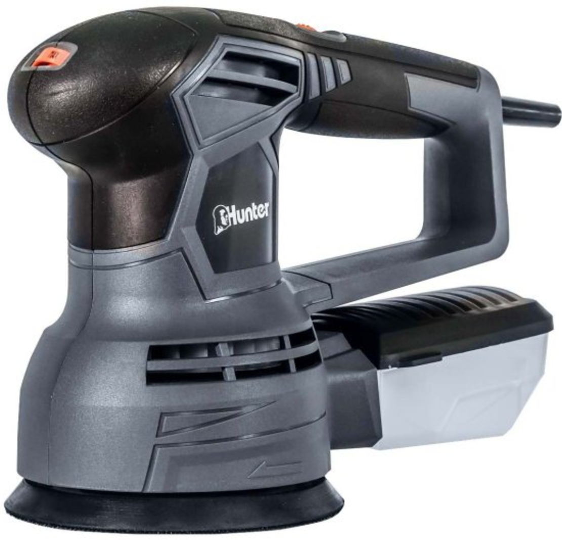 מלטשת אקצנטרית עם מיכל פלסטיק HUNTER 480W