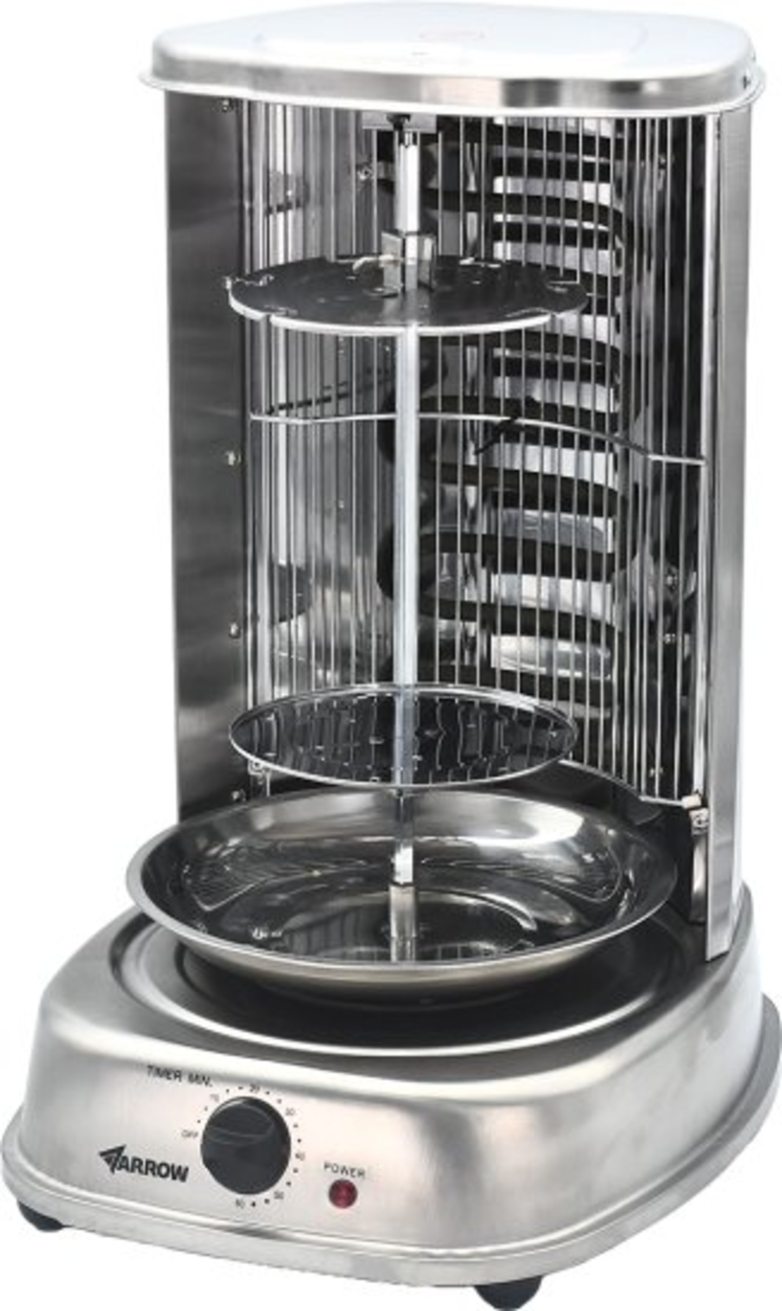 מתקן שווארמה וצלייה ביתי 2000W כולל כף נירוסטה ARROW