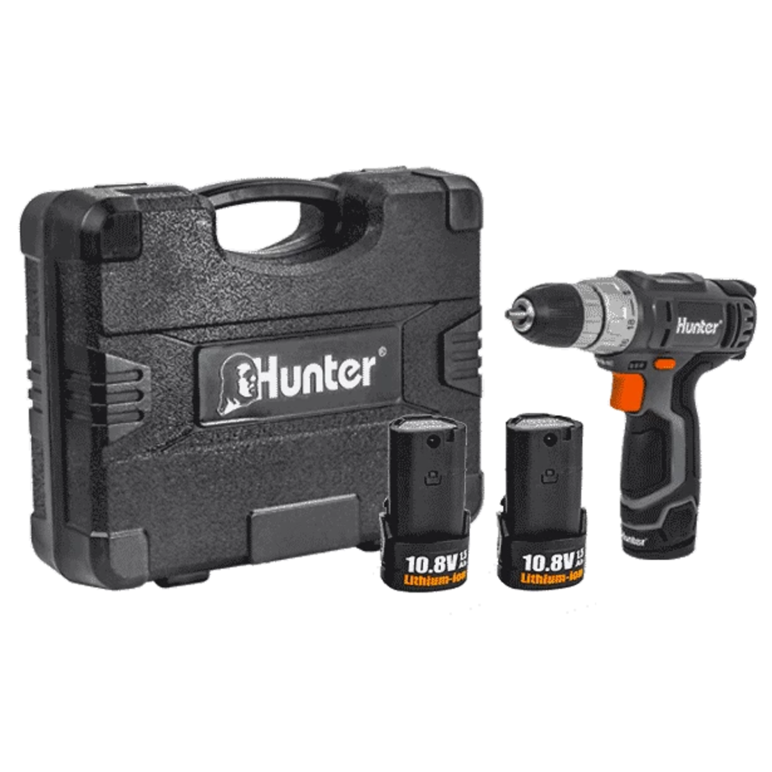 מברגה ליתיום 10.8V + שתי סוללות + מזוודה Hunter