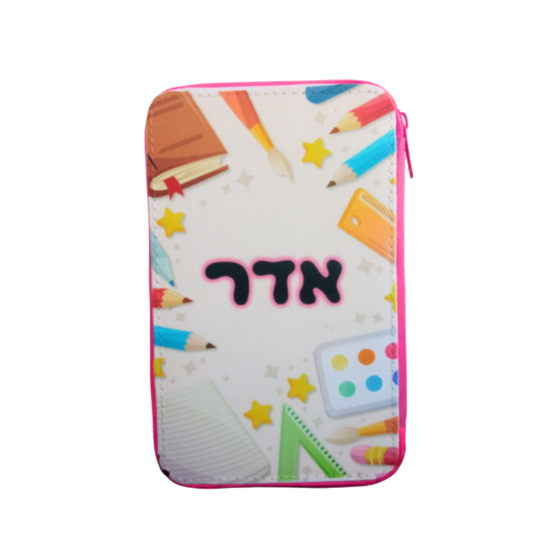 קלמר עם מכשירי כתיבה בנות