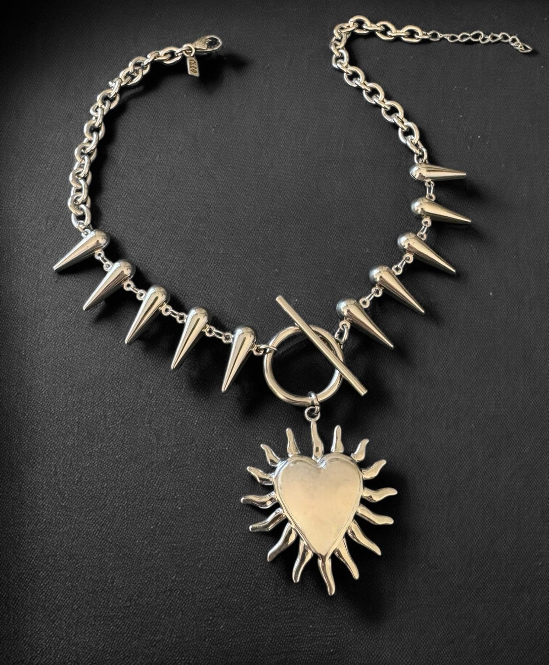 Pierced heart necklace