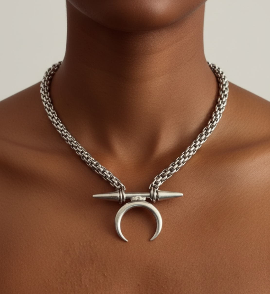 La Luna choker - snake chain