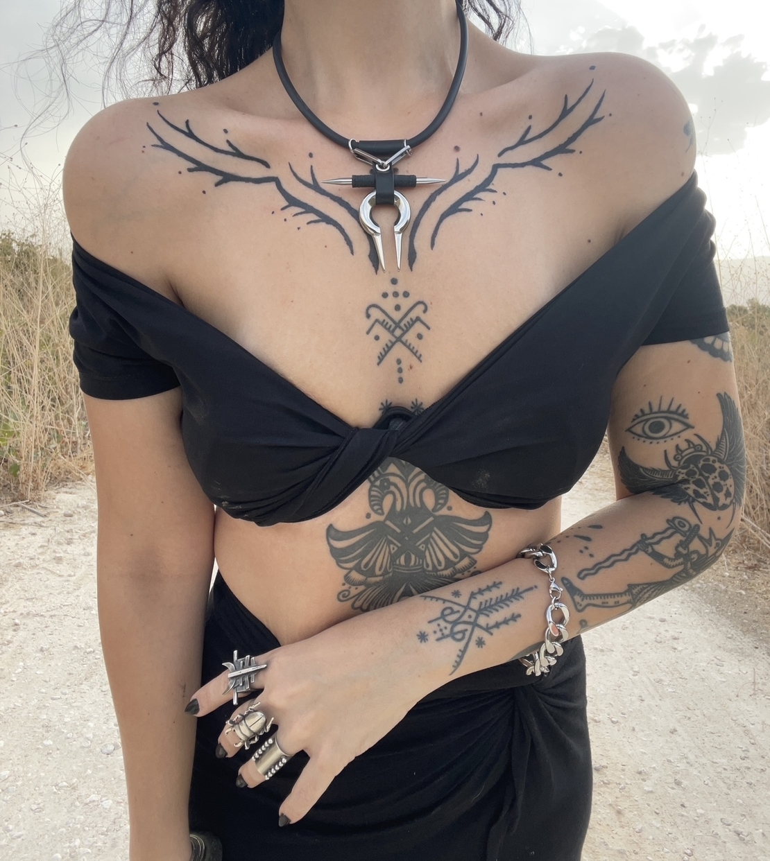 Dracula choker - black cilicon