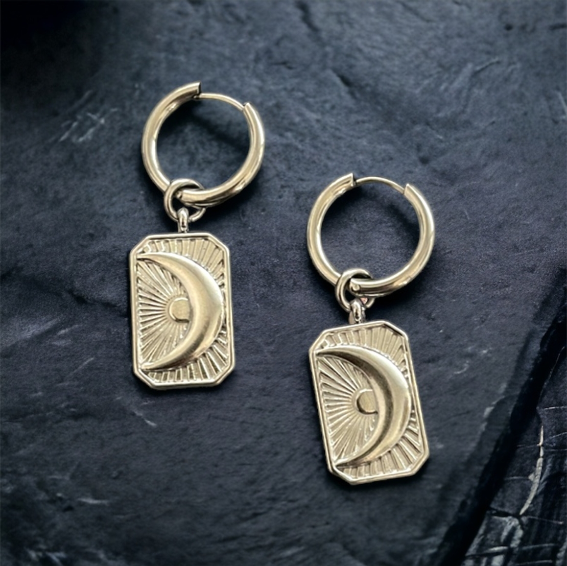 Half moon earrings