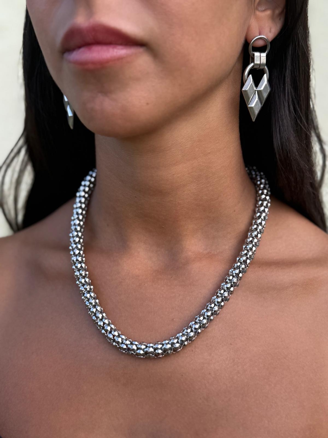 Snake necklace L