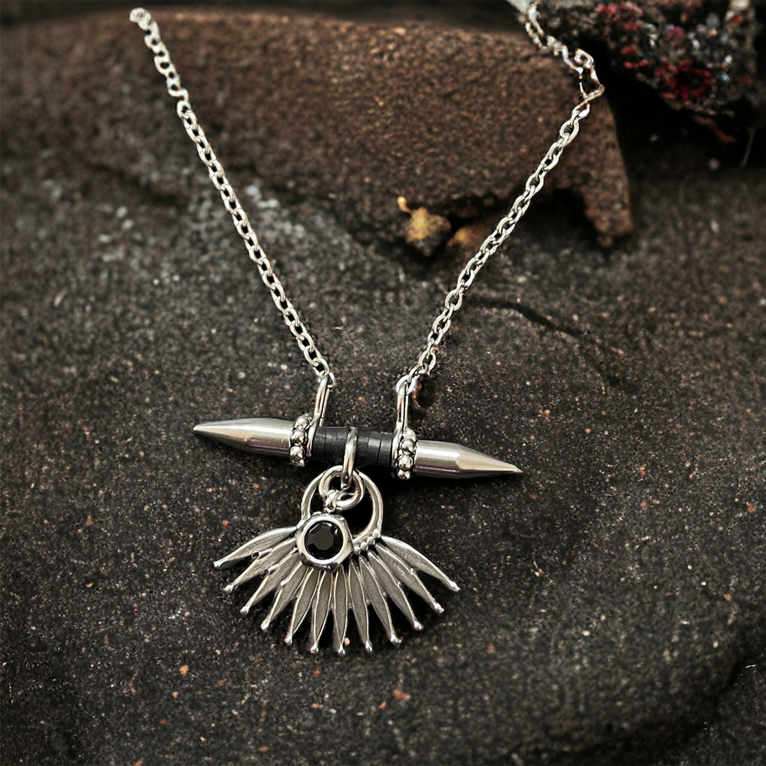 Egyptian caper necklace