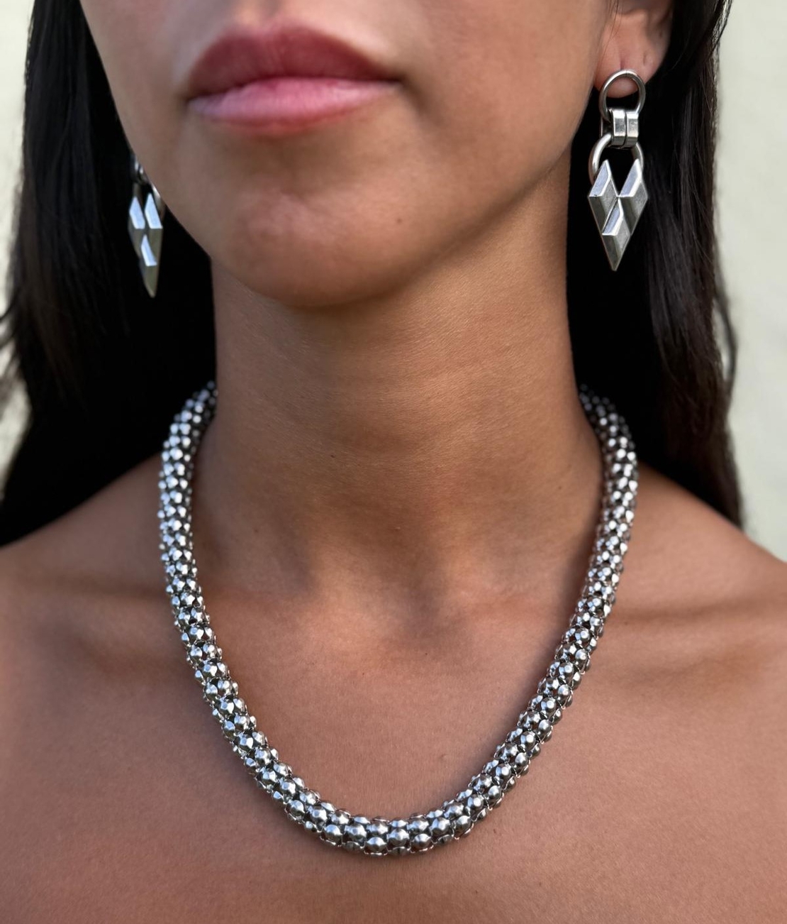 Snake necklace L