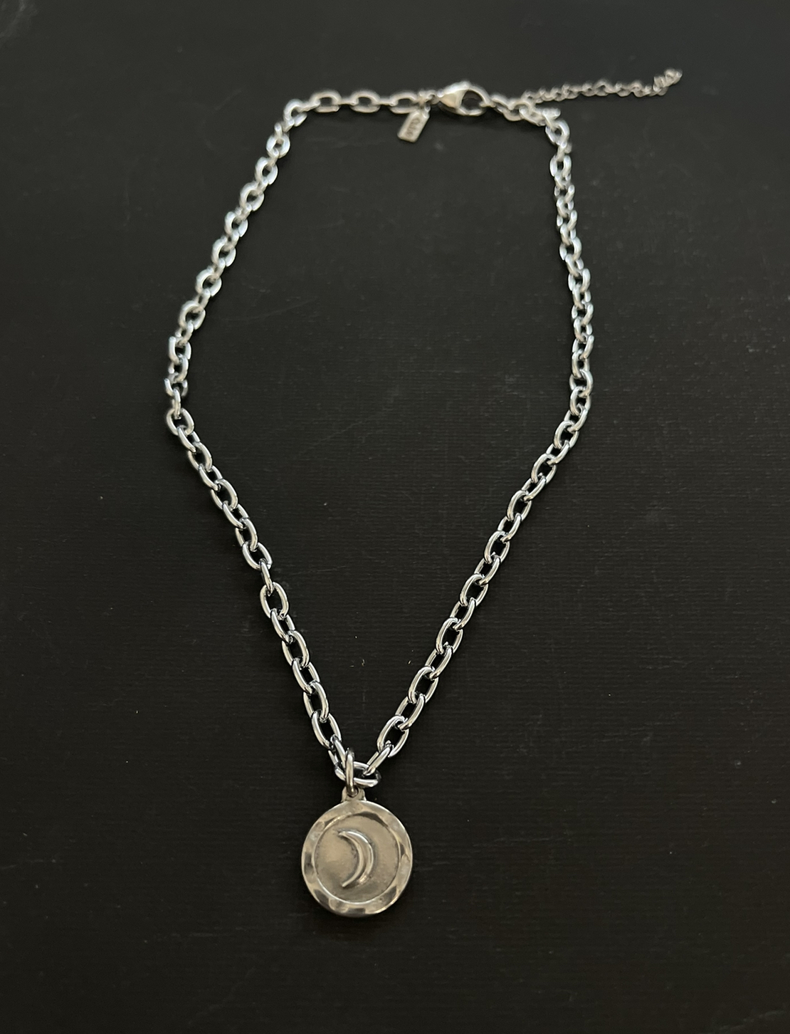 Moon coin necklace