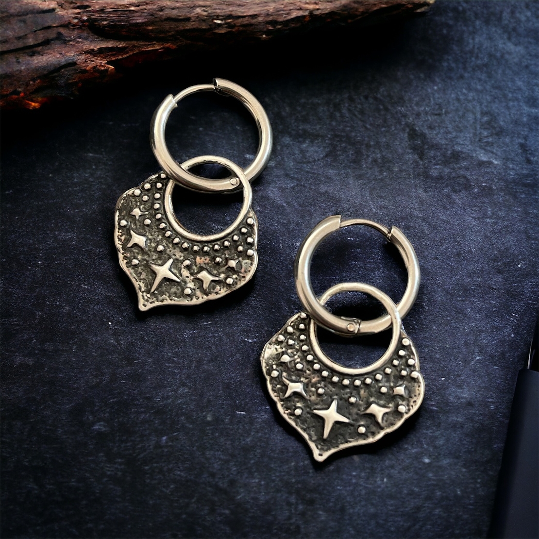 Sparkle star earrings