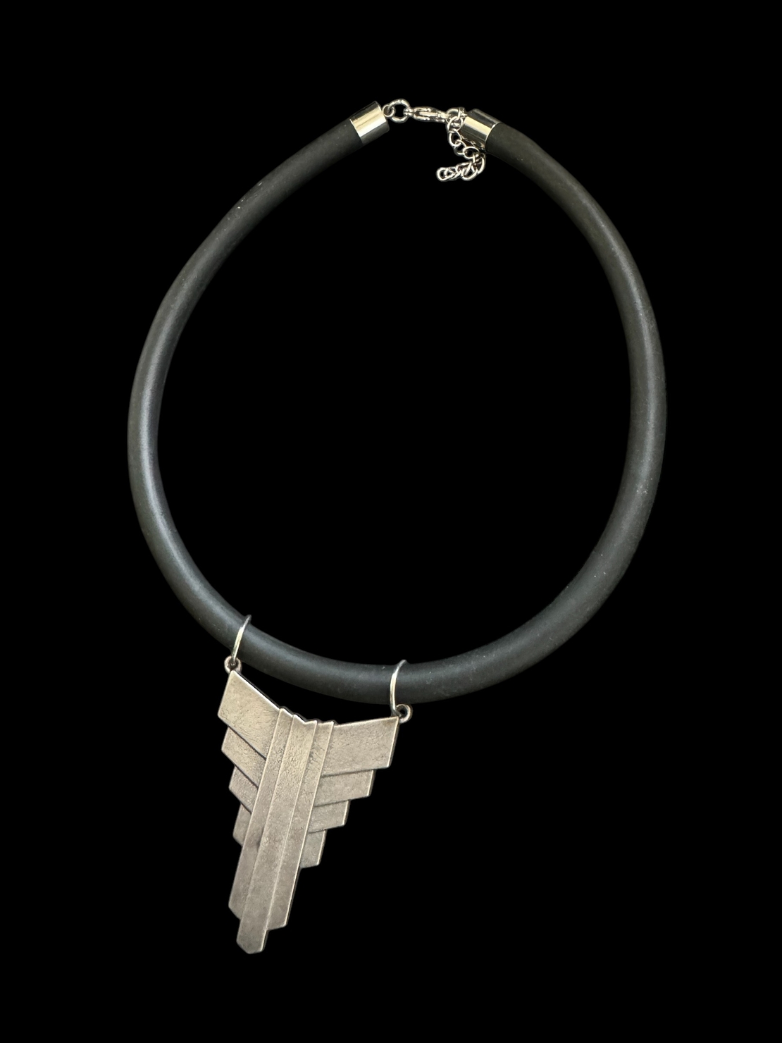 Geometric blabk necklace SALE