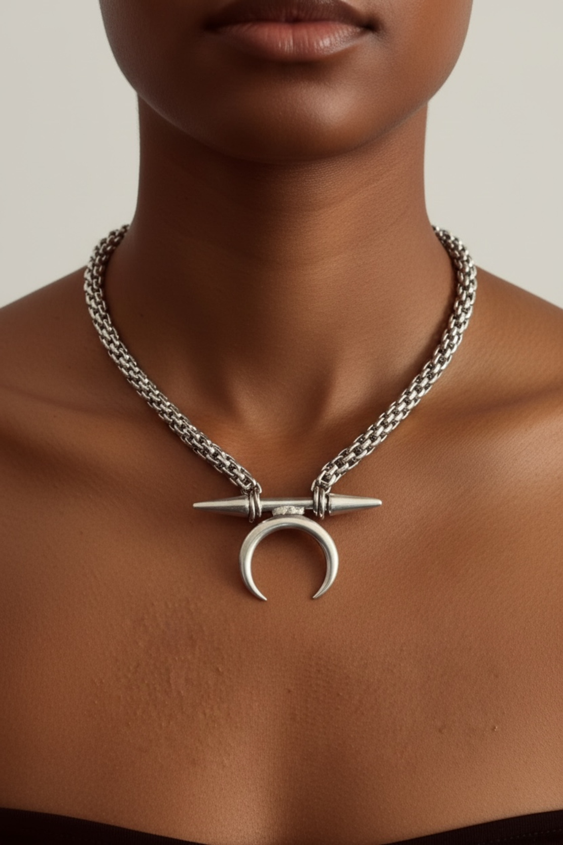 La Luna choker - snake chain