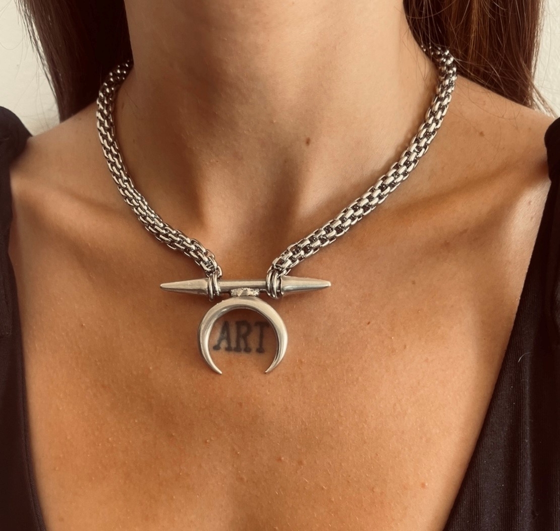 La Luna choker - snake chain