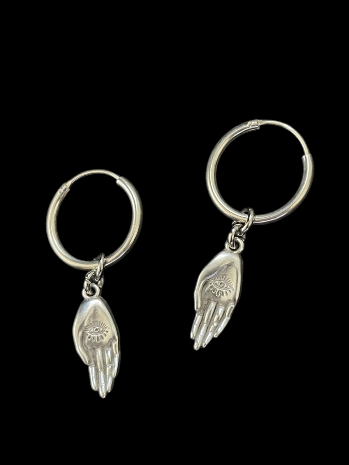 Witch hand earrings