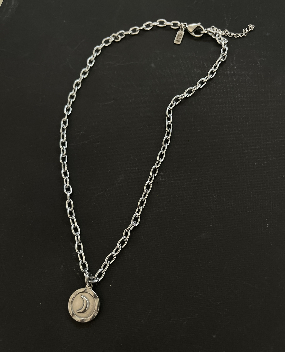 Moon coin necklace