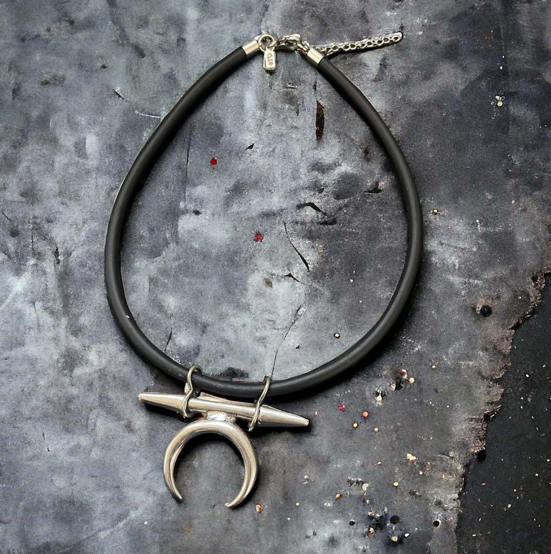 Luna choker - black cilicone