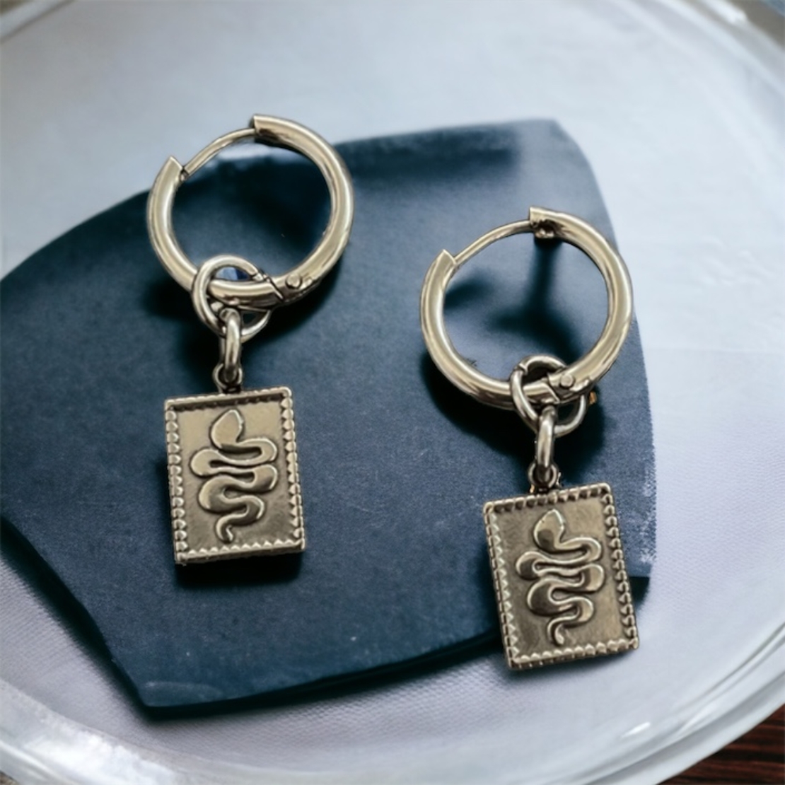 Snake earrings