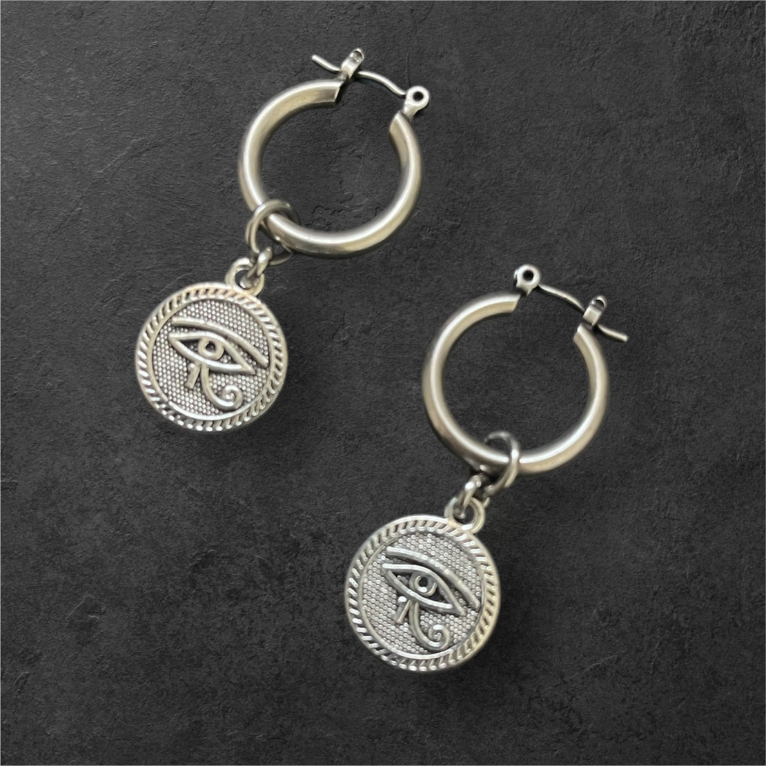 eye of ra coin earrings S