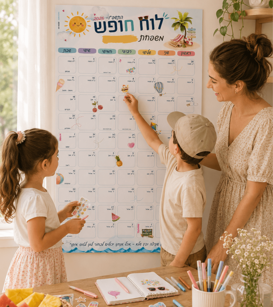 לוח חופש ענק- 2026