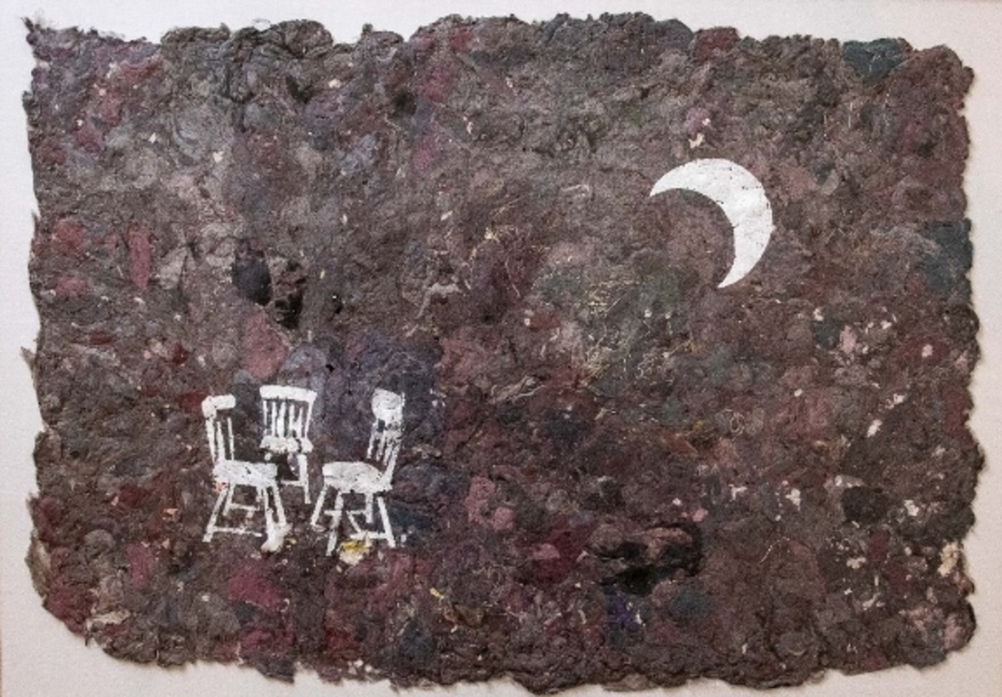 Moon and Three Chairs