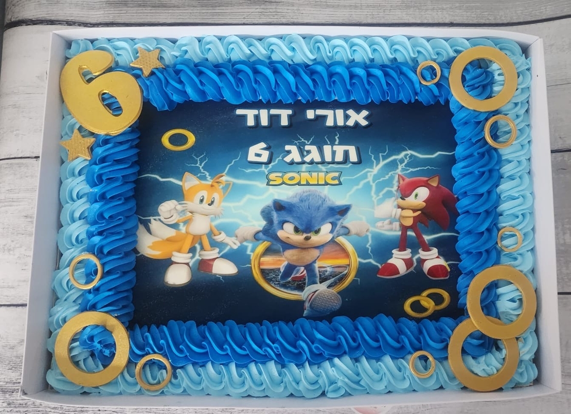 עוגת קופסא / גן סוניק  sonic