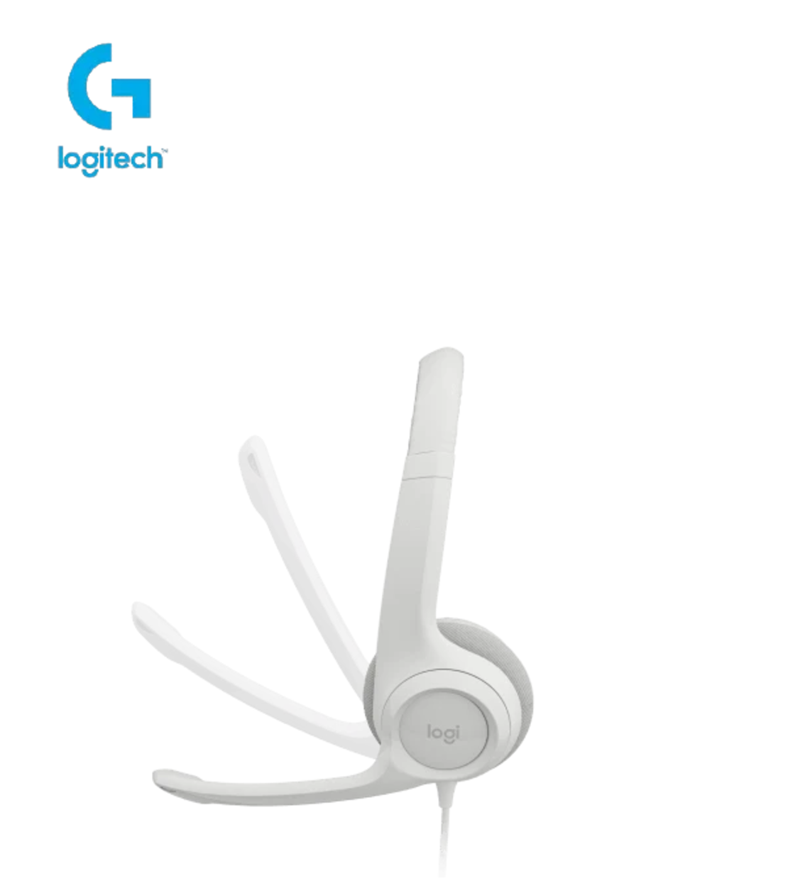 Logitech H390 USB COMPUTER HEADSET Off-White