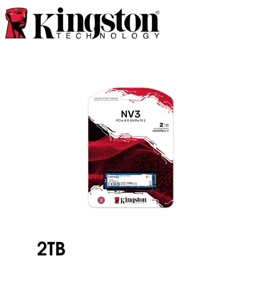 قرص صلب KINGSTON NV3 PCIe 4.0 NVMe 1TB SSD