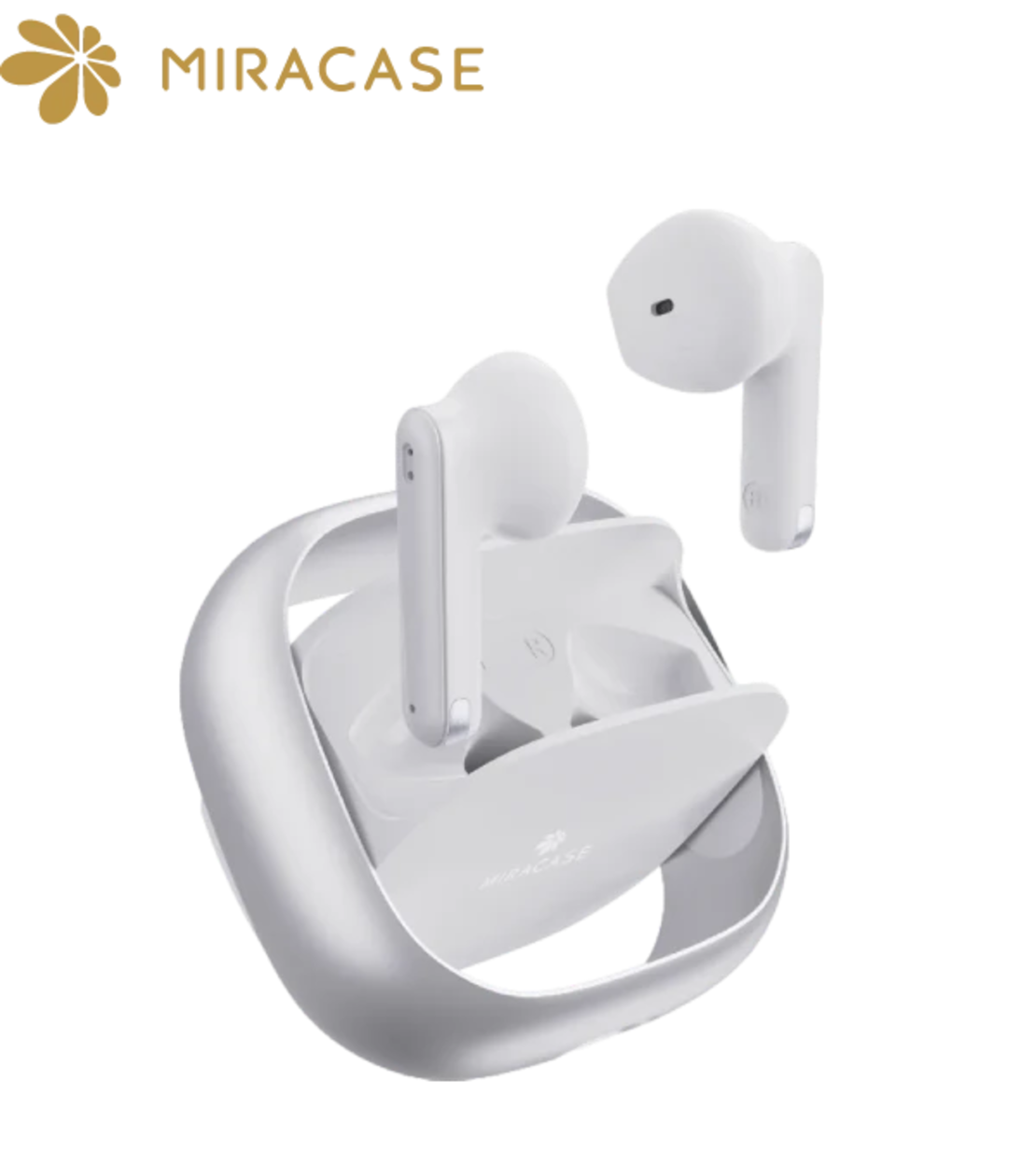 سماعات أذن لاسلكية MIRACASE MTWS200 – أبيض